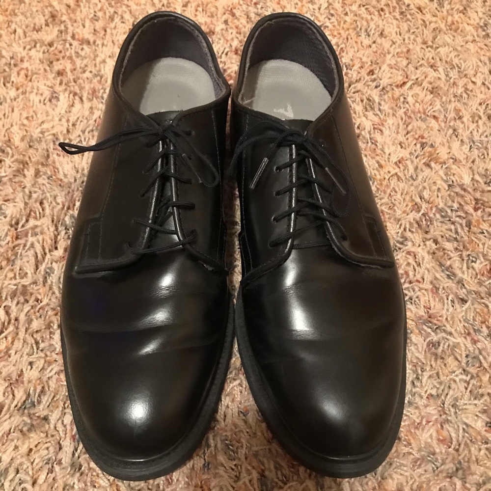 Leather Uniform Oxford Shoe